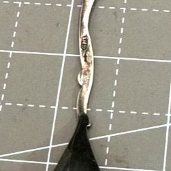 Amsterdam Souvenir Demitasse Spoon 800 Silver With Enamel Coat Of Arms Design - Picture 4 of 7